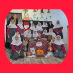 عکس یادگاری دختران گل پایه چهارم کلاس شهیده فوزیه